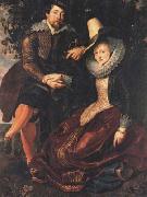 Peter Paul Rubens Selbstbildnis mit Isabella Brant in der Geibblattlaube (mk05) Germany oil painting artist